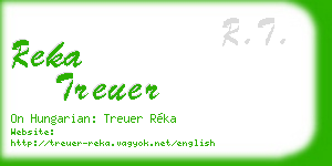 reka treuer business card